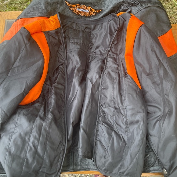 Leather Harley Davison biker jacket. Full price $400. - Picture 7 of 8
